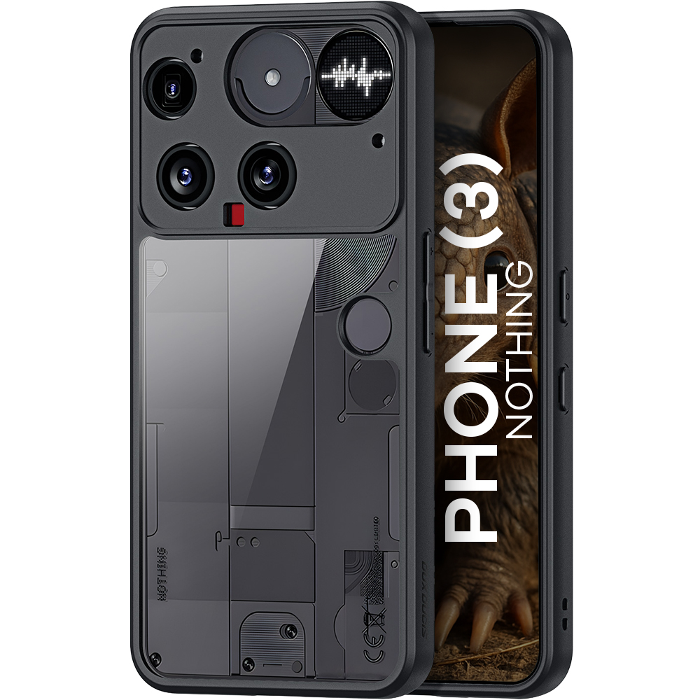 Etui ochronne Dux Ducis AIMO do Nothing Phone 3, czarno-przezroczyste.
